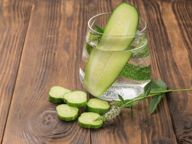 air rendaman timun, infused water timun, manfaat air timun, detoks alami, air timun untuk ginjal, air timun dan asam urat, minuman sehat ibu muda, air timun untuk kulit